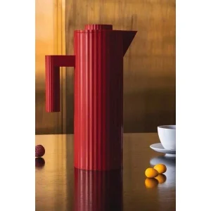 Alessi Isolierkanne 1,0 L Plissé Rot 6